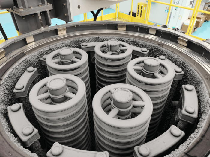 SiC Rings after coating in CVD Furnace (Semiconductor equipment)